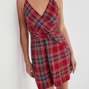 ❤Urban Outfitters Amanda Linen Belted Wrap Dress
